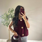 Gilet Nina bordeaux