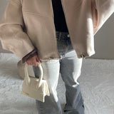 Veste à capuche écru